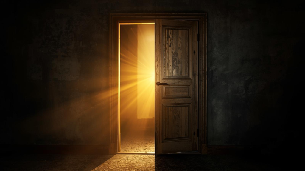 a locked door suddenly opening.webp
