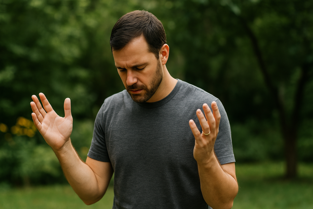 praying man garden.webp