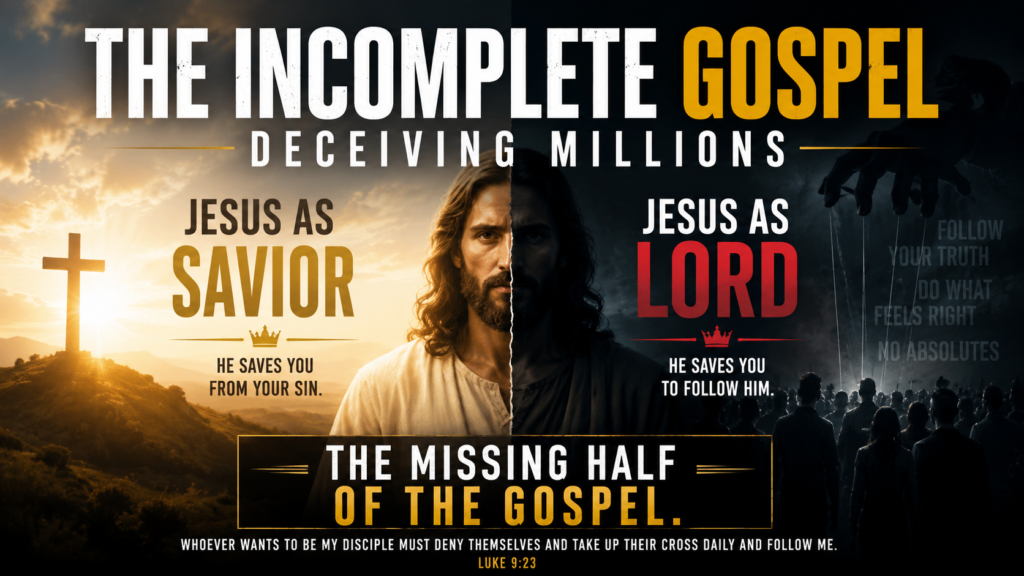 jesus as savior not lord